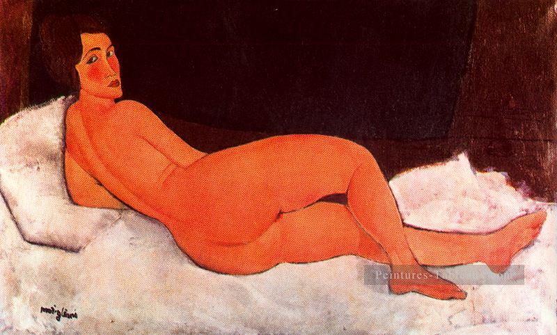 couché nu 1917 Amedeo Modigliani Peintures à l'huile